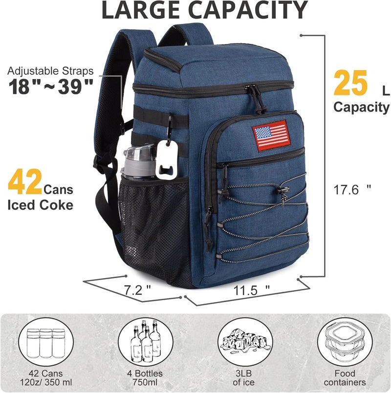 ATRIPACK Tactical Backpack Cooler, 25L Cooler Backpack Insulated Leak-Proof, Heavy Duty Large Lunch Backpack, Waterproof Ice Chest Backpack for Men Women Adults Work Daytrip Camping Beach Hiking Accessories - Image 3
